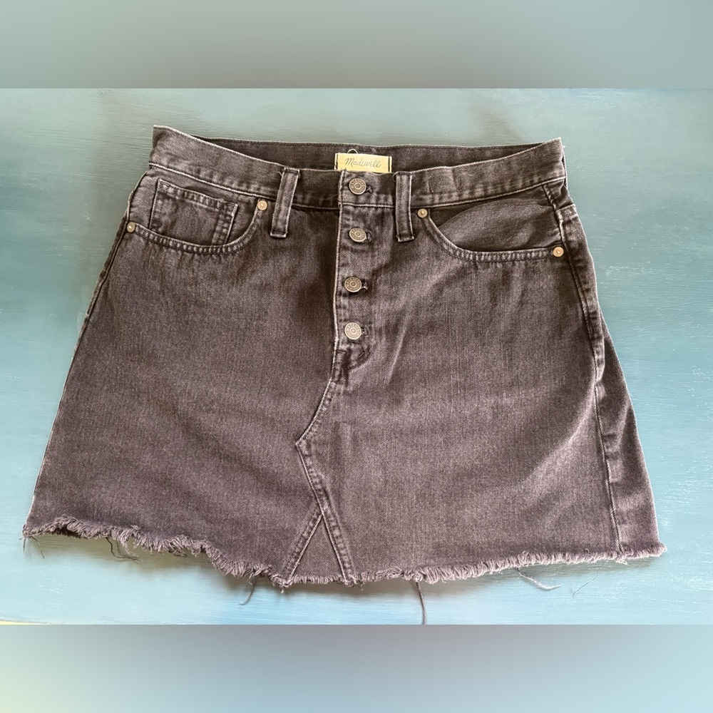 Madewell Rigid Denim A-Line Skirt